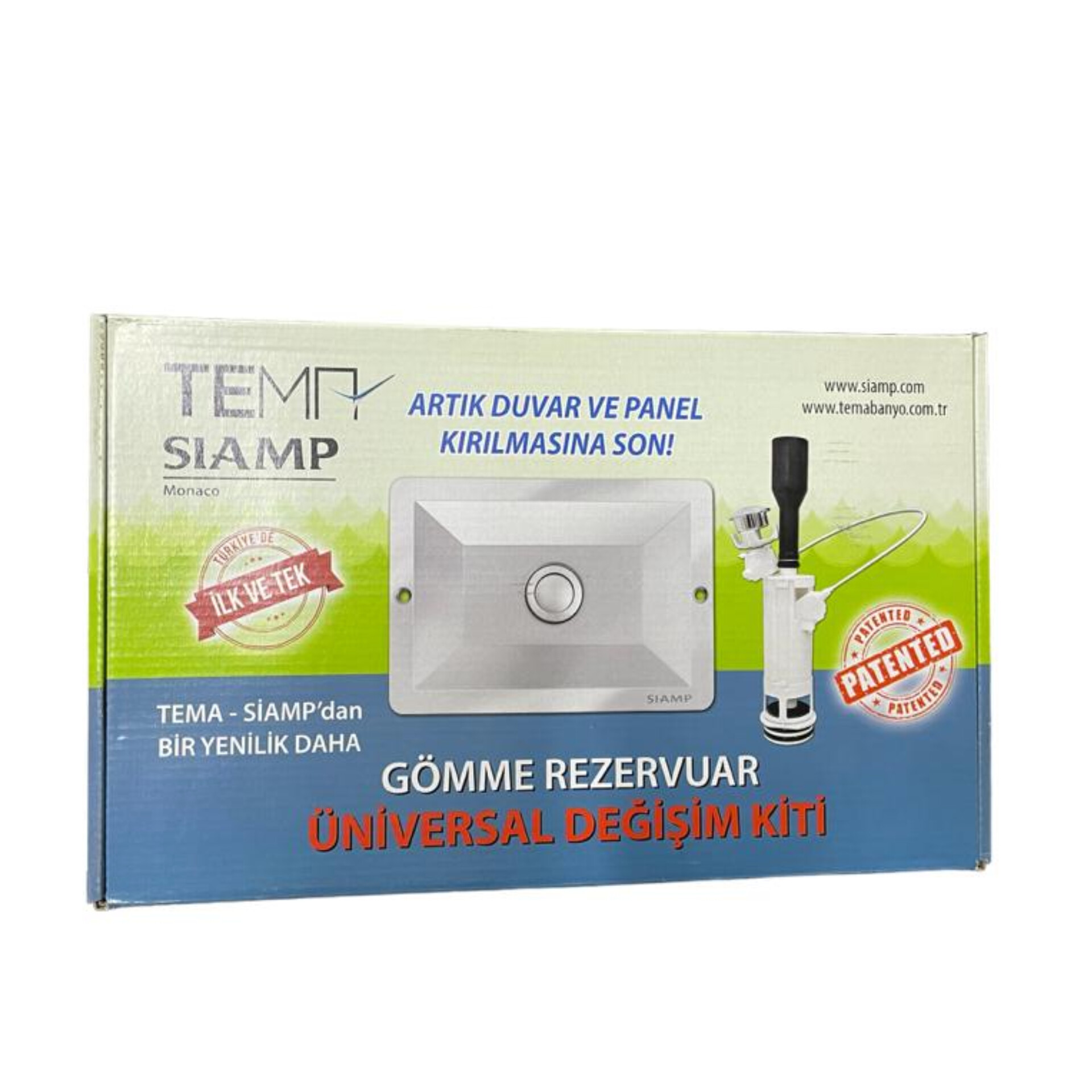 SİAMP ÜNİVERSAL DEĞİŞİM KİTİ 8 CM (PARLAK KROM)